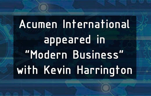 Acumen International appeared on US TV