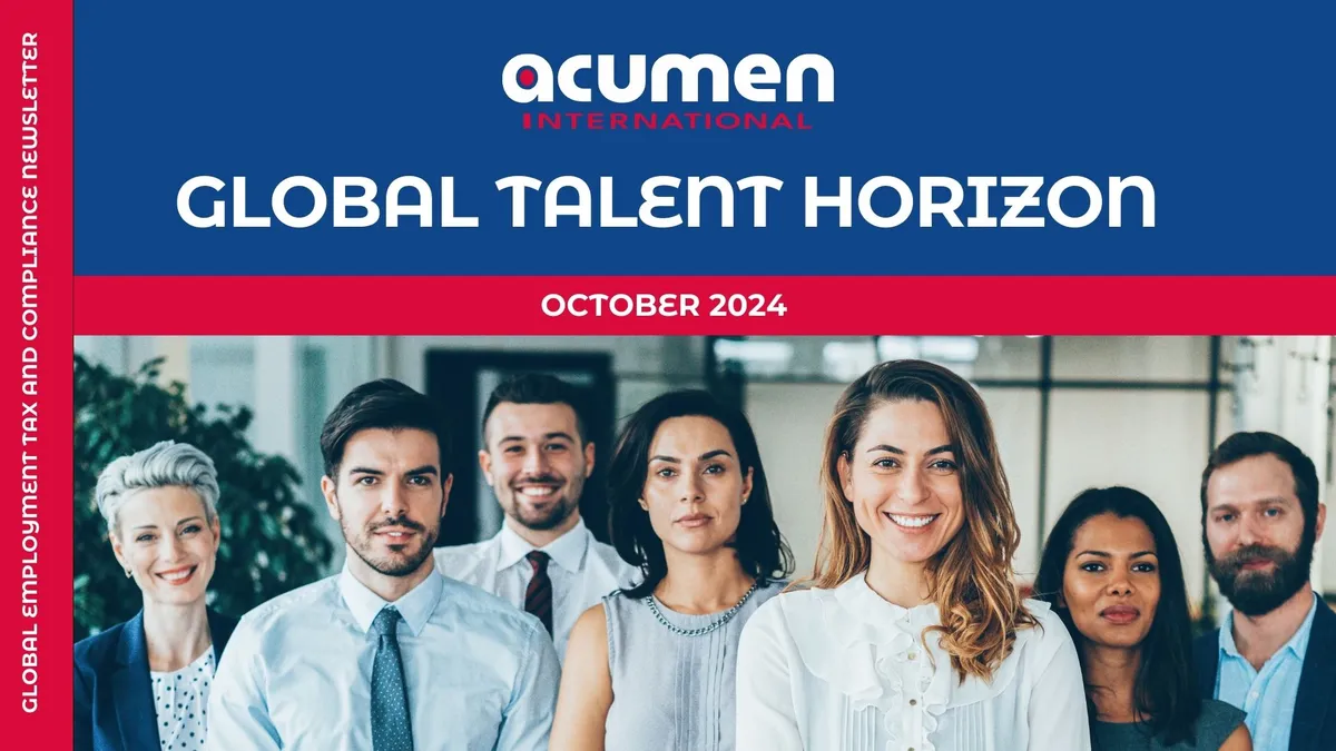 Global Employment Tax and Compliance Newsletter. October 2024
